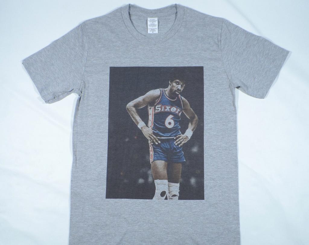 Dr J Julius Erving Grey T-Shirt sizes available S-3XL