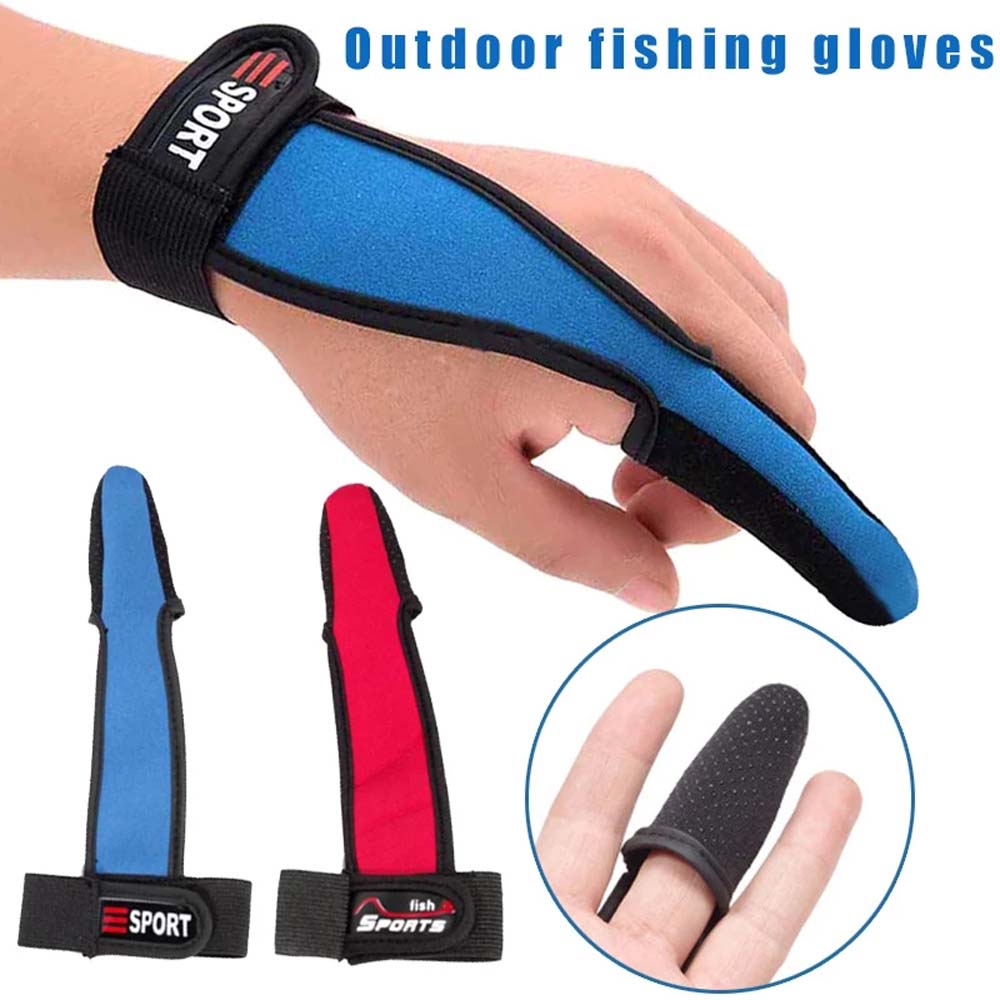Bare Fingertips Single Finger Protector Fishing Accessories One Finger Casting Glove Fishing Gloves