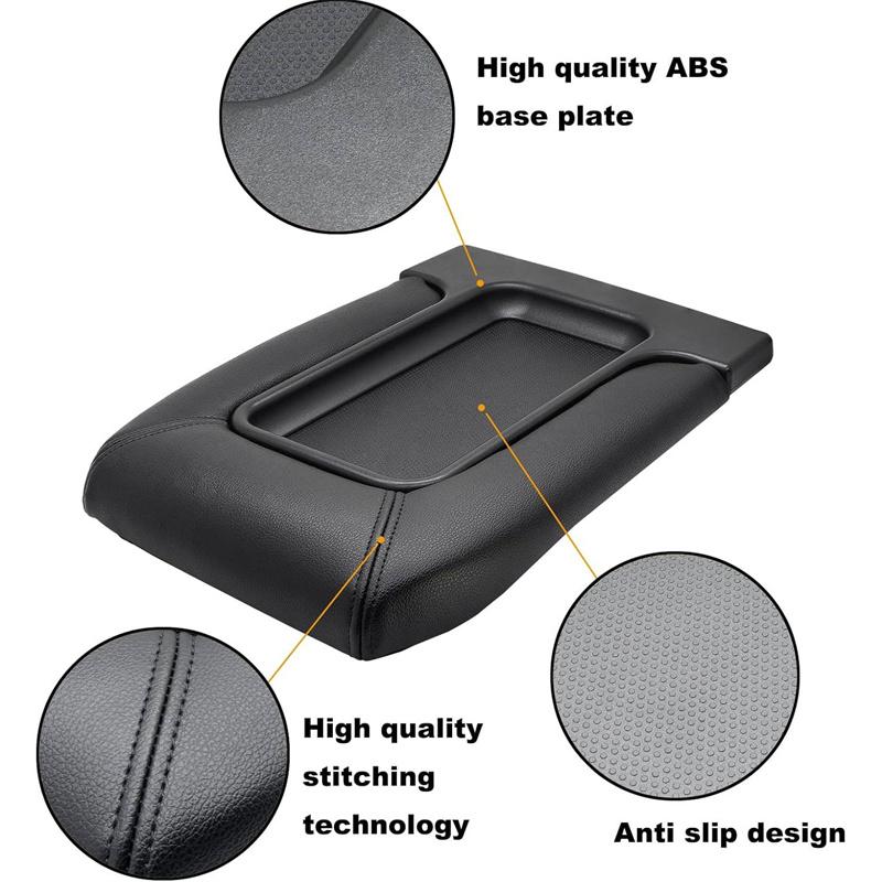 Car Armrest Box Center Console Lid Leather Armrest Cover For Cadillac GMC Vehicles 19127364 Interior Accessories