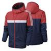 Men's Fashion Outerwear Windbreaker Striped Thin Jackets Hooded Casual Sporting Coat Clothes