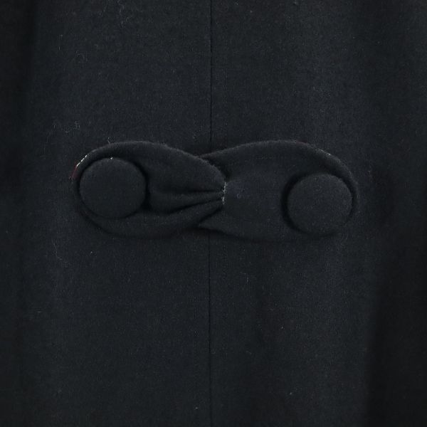 Marc Jacobs Шерстяная смесь рукав 7 минут V-образный вырез цельное платье 6 черный Туника Женщины Б/У