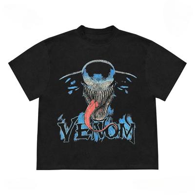 Футболка унисекс Venom, супергерой, летняя мужская одежда, новый короткий рукав, уличный стиль, высококачественная спортивная футболка для отдыха.