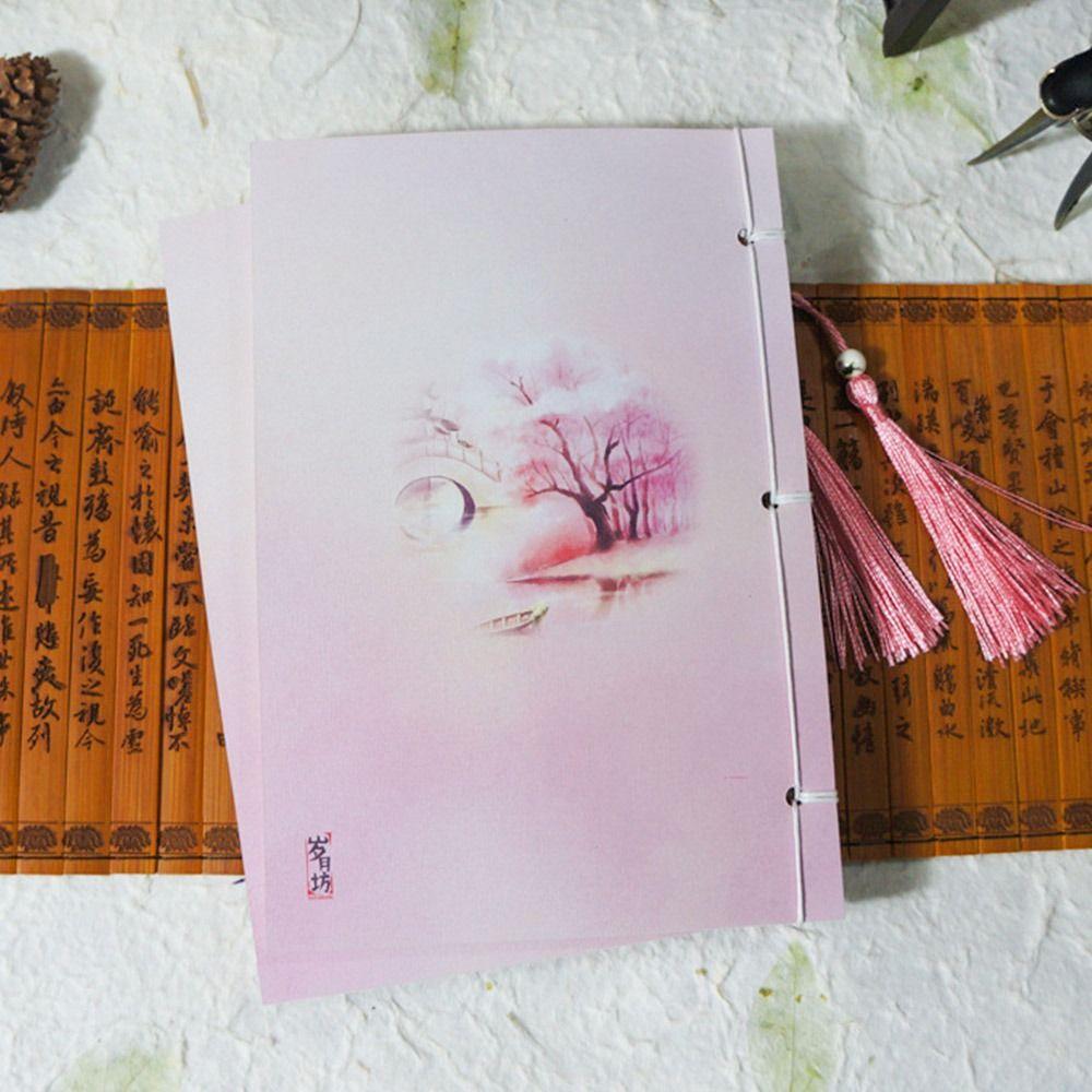 Sketchbook Wire-bound Notebook Handmade Journal Notepad Tassel Diary Note Book Office Stationery