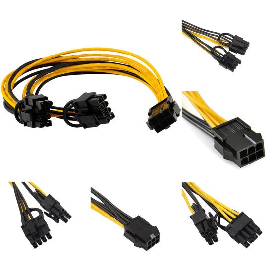 Разветвитель питания видеокарты PCI-E 6-pin на 2x 8-pin PCI Express