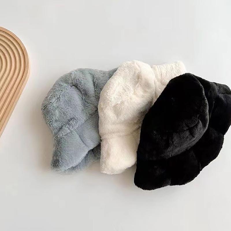 Мягкая милая панама плюшевая осенне-зимняя теплая рыболовная шляпа женская для девочек на открытом воздухе панама повседневные кепки шляпы