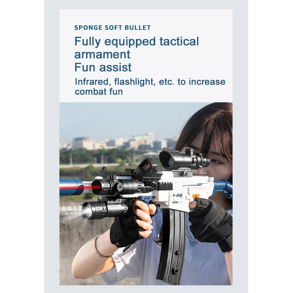 Детский игрушечный пистолет Мягкая пуля М416