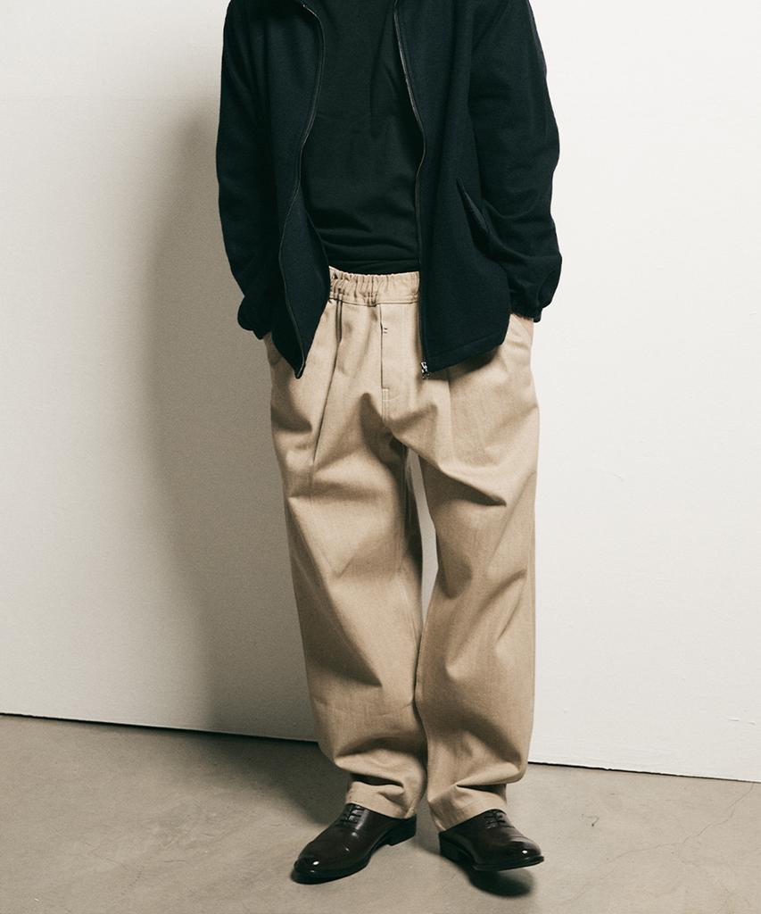 FFEFF STUDIO Джинсы с эластичным поясом Sahara Selvedge Denim (бежевый)