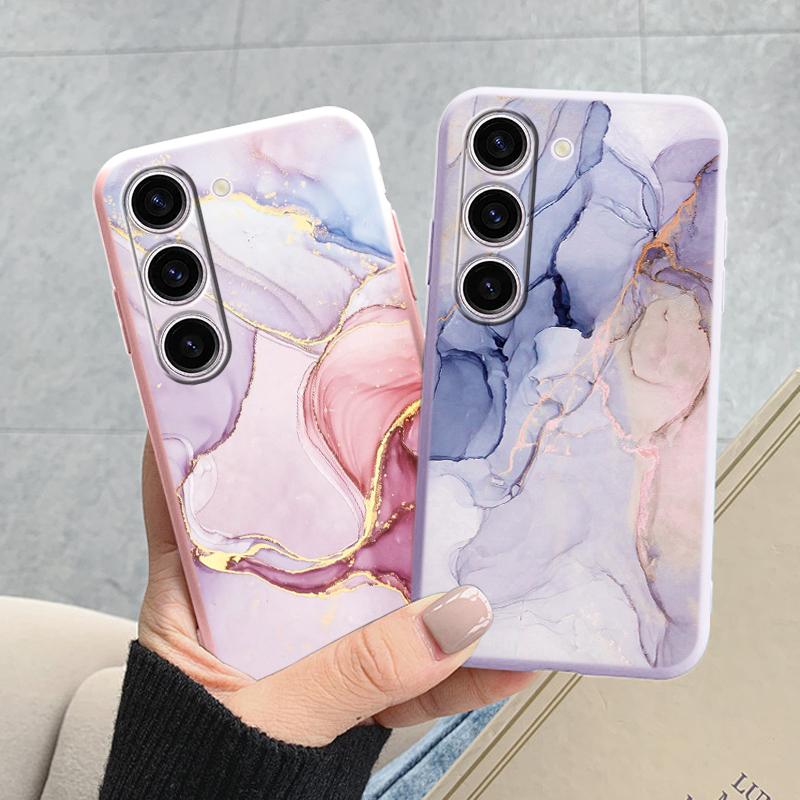Чехол для Samsung A55 5G Задняя крышка Защитный силиконовый Funda Модный Мраморный Каменный Текстурный Coque для Samsung Galaxy A54 A56 Capa