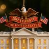 US 250th Anniversary Decoration 250 Years of The United States Commemorative Ornament Keepsake Patriotic Hanging Decoration for Christmas Tree