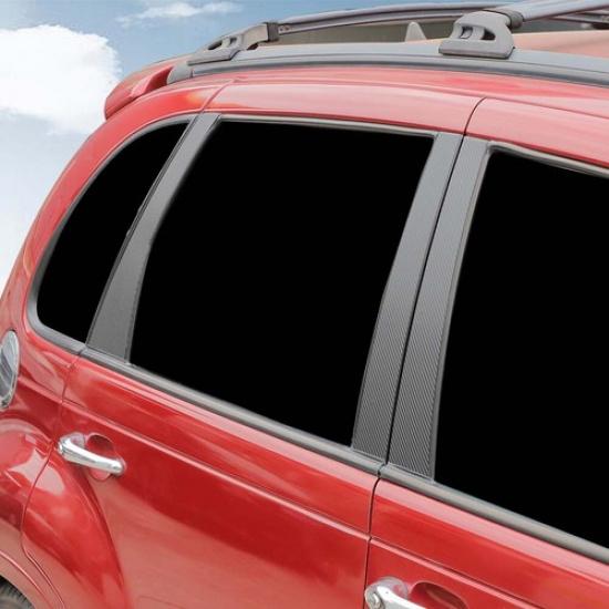 Наклейка на стойку окна из углеродного волокна для Chrysler PT Cruiser 05+