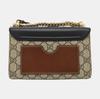 [Pre-Owned] Padlock Moonlight Treasure Box Series Metal Lock Logo Canvas And Leather Crossbody Bag Small - Very Good #FEO3GI