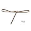 Four Seasons Available New Women'S Leather Thin Belt With No Hole Design Decorative Belt Waist Seal Dress Versatile Two Layer Leather Belt