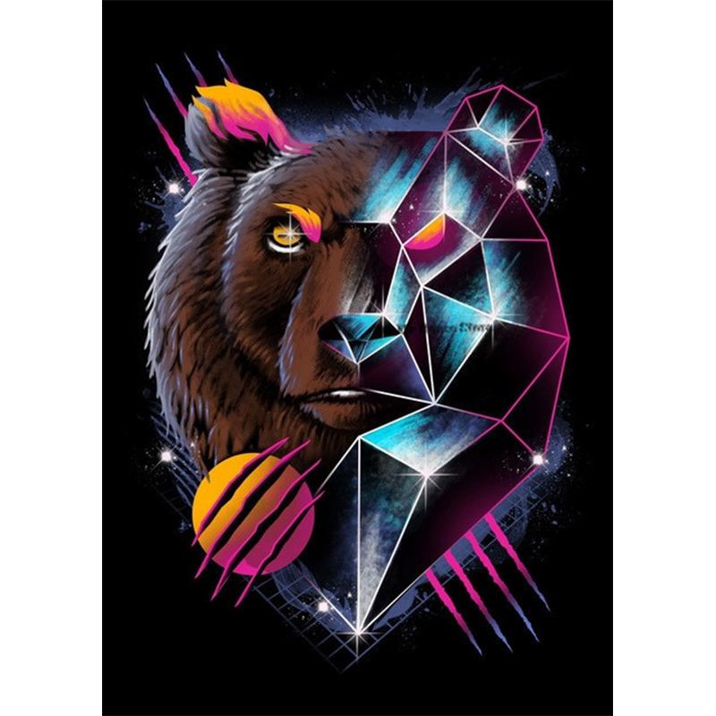 5D Diy Full Diamond Painting Wolf Lion Owl Tiger Embroidery Animal Rhinestone Home Decor Mosaic Cross Stitch Kit Picture