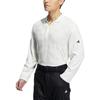adidas Однотонная рубашка поло с длинным рукавом и принтом, мужские топы белого цвета HZ6077