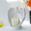 Angel Figurines Candle Holder Prayer Cherub Tealight Holder Angel Wings Candlesticks Angel Statue Votive Candle Holders