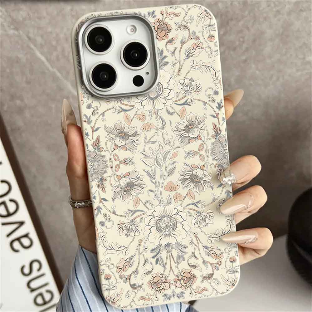 Floral Clear Printed Shell Mobile Case Phone Cover Covers Leather For Xiaomi Samsung Iphone Shockproof Scratch Phone Cover Cell Phone Case