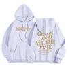 Women Outfit Sweatsuit Letter Printed Long Sleeved  Casual Hooded Sweatshirt