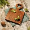 Handcrafted Heart Wood Chopping & Serving Board - Durable, Food-Safe Kitchen Platter, Charcuterie Gift