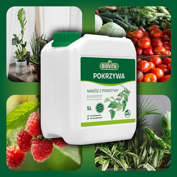 Nawóz Z Pokrzywy Stymulator Do Pomidora Ogórka Naturalny Biovita 5L