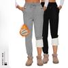 Autumn/Winter Cuffed Fleece-lined Sports Pants for Women Outerwear Warm Drawstring Fleece-lined Thickened Autumn/winter Sports Pants