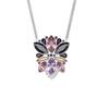 Оригинальный дизайн Хрустальный цирконовый ожерелье Унисекс ожерелье Серебряный 5019083