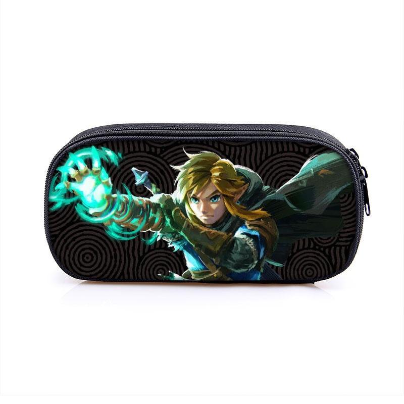 Пенал мультяшный Легенда о Зельде Королевство слез Прочный и дышащий полиэстеровый материал