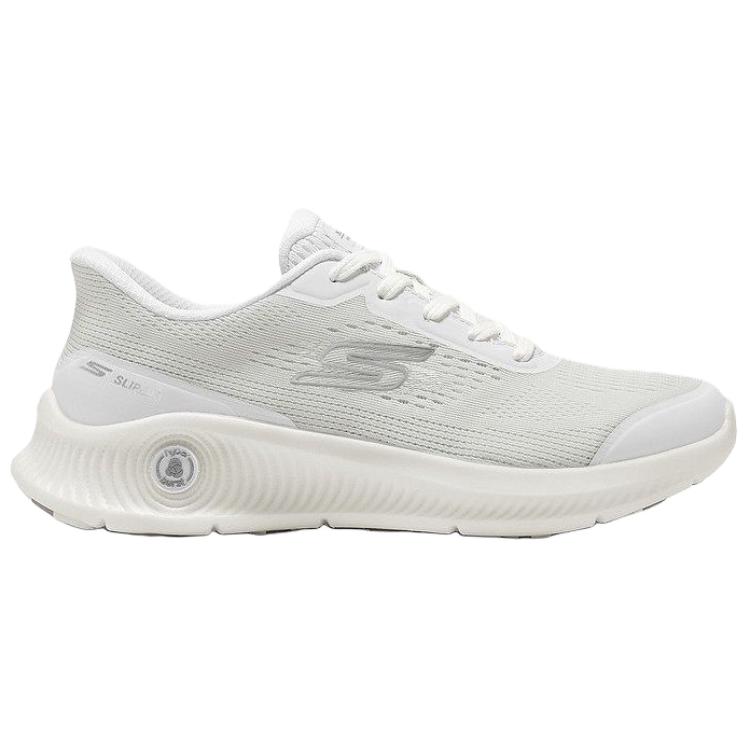 Skechers Go Walk Удобные Универсальные Прочные Обувь для ходьбы Женская кроссовка Серебристый 125089-WSL