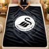 Flannel BlanketSwansea City Warm Soft Throw Blanket for Indoor Sofa Bed Living Room Use