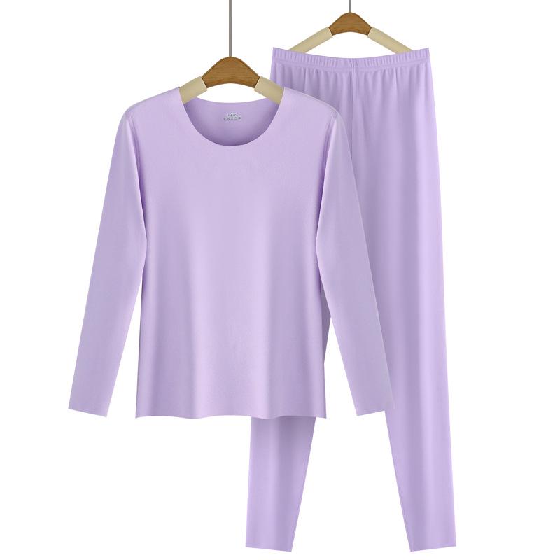 Немецкий бархатный бесшовный теплый женский термобелье комплект на осень и зиму