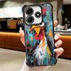 Чехол для телефона с рисунком Курица Курица Петух для Xiaomi Redmi Note 14 15 Pro Plus 13 12 11 11S 11T 10 9S 9 5G Защита от падения Подушка безопасности