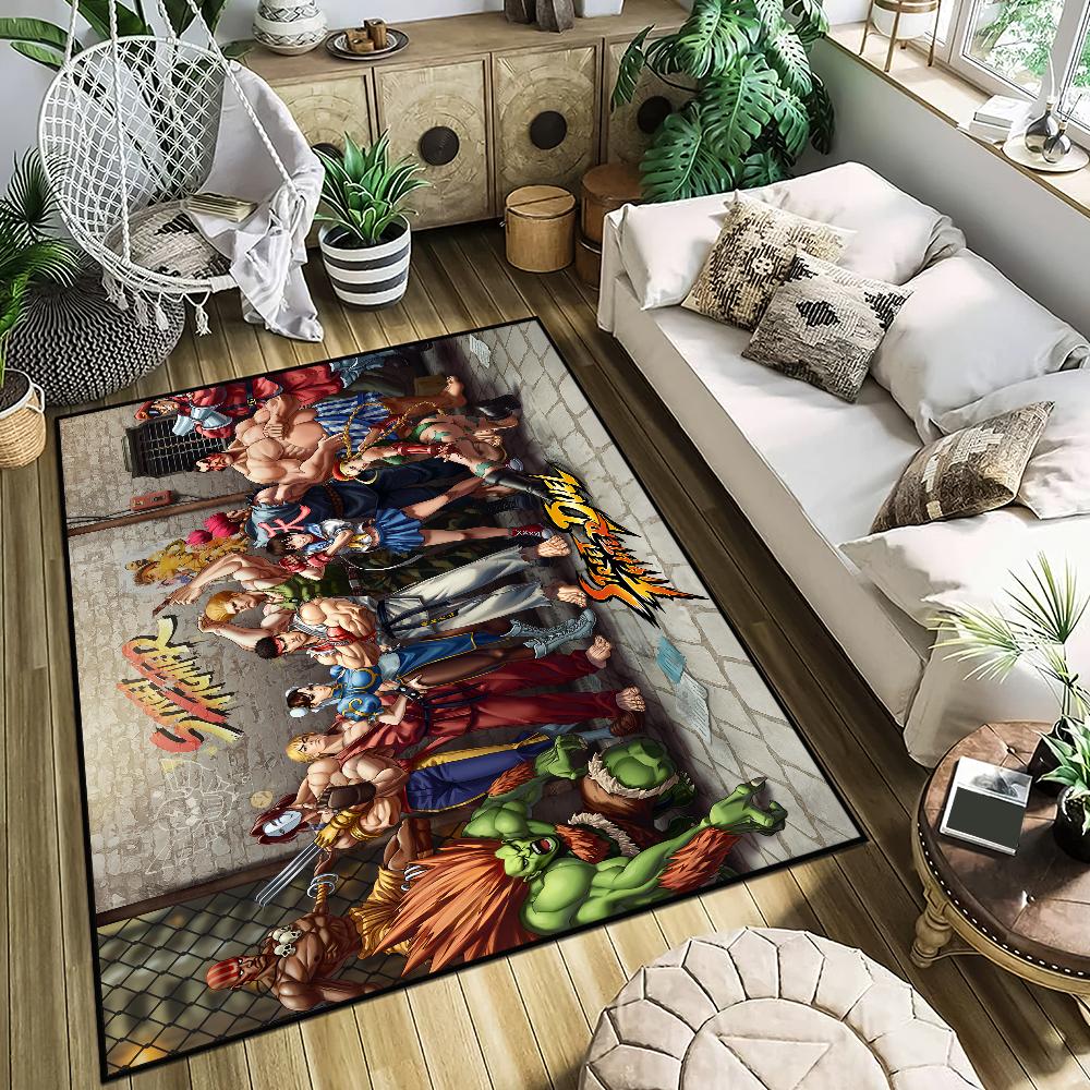 Game S-Street Fighter small carpet Bedside Kitchen Bath Living Home House Bedroom Floor Mat Doormat Large Carpet Rug Decoration
