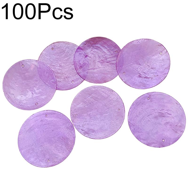100 шт. круглые 5 см с 2 отверстиями DIY для колокольчиков для дома, украшения для дома, изготовление натуральных ракушек, ракушек Capiz