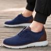 New large size sports shoes fashionable versatile flying woven casual shoes breathable mesh shoes men's shoes