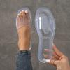 Women's Non-Slip Crystal Jelly Slippers: Transparent, Odor-Free Beach Sandals