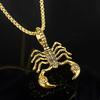 Portable Pendant Necklace Hard Broke Alloy Hollow Scorpion Shape Unisex Necklace for Daily