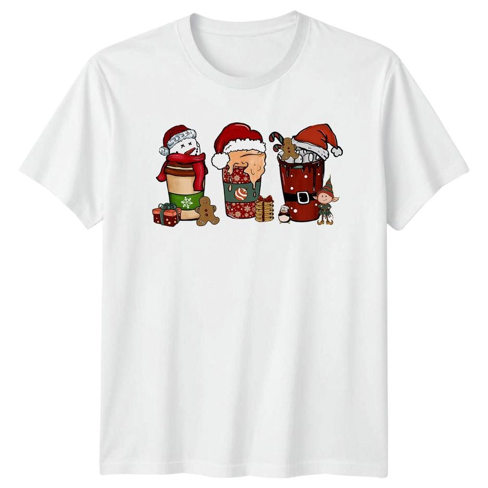 Festive Christmas Holiday Drinks Unisexs Unisexs Graphic Unisex Tee