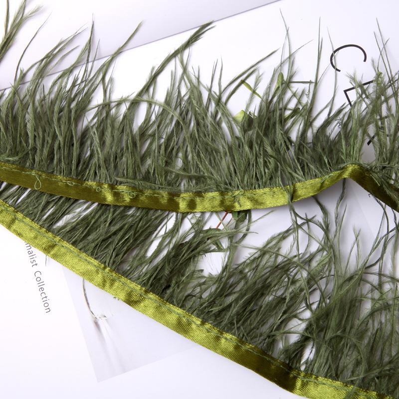 Платье из страусиных перьев 8-10 см, модное украшение, ткань с перьями и кисточками, аксессуары для одежды 