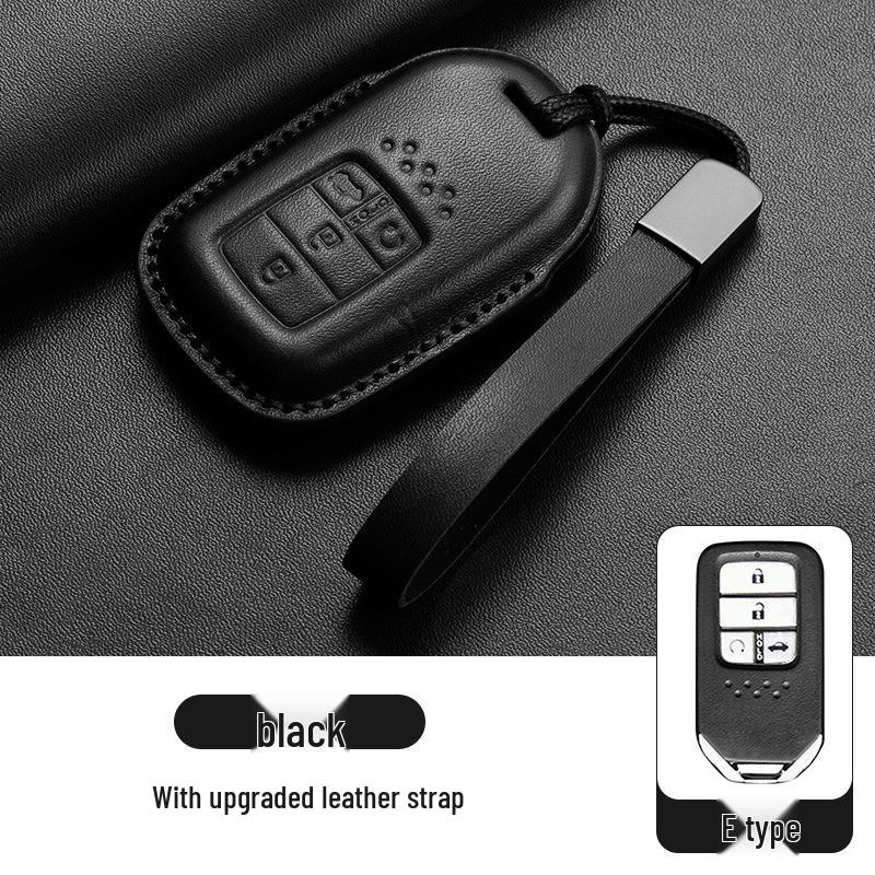 Stylish Key Cover for Eleventh Gen Civic, New CR-V, Accord, XR-V, Crown, HR-V, Xingge, and Haoying - Brown