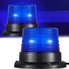 Magnetic Base Warning Light Blue Amber Red Flashing Beacon New LED Strobe Light  Universal