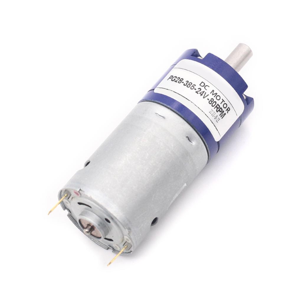 24V DC Planetary Gear Motor 52RPM Adjustable Speed Planetary Gearbox Motor Set for Intelligent Appliances & Robotics