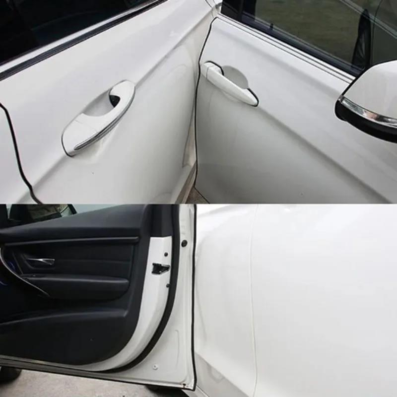 Car Door Edge Rubber Scratch Protector Strips Car Styling Mouldings Protection Side Doors Moldings Adhesive Scratch Tools New Interior Mirrors 6