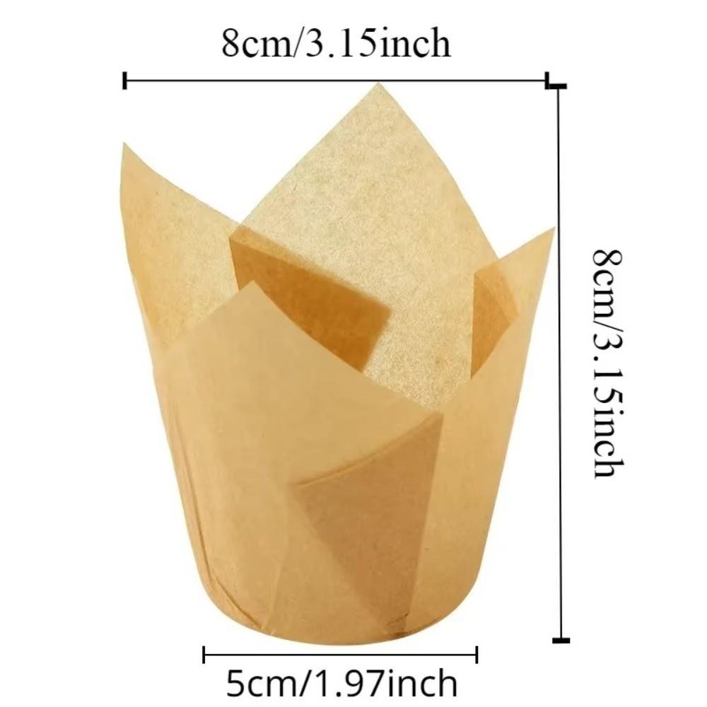 Bakeware Tulip Baking Cup Pastry Tools Cupcake Liners New Greaseproof Paper Party Supplies