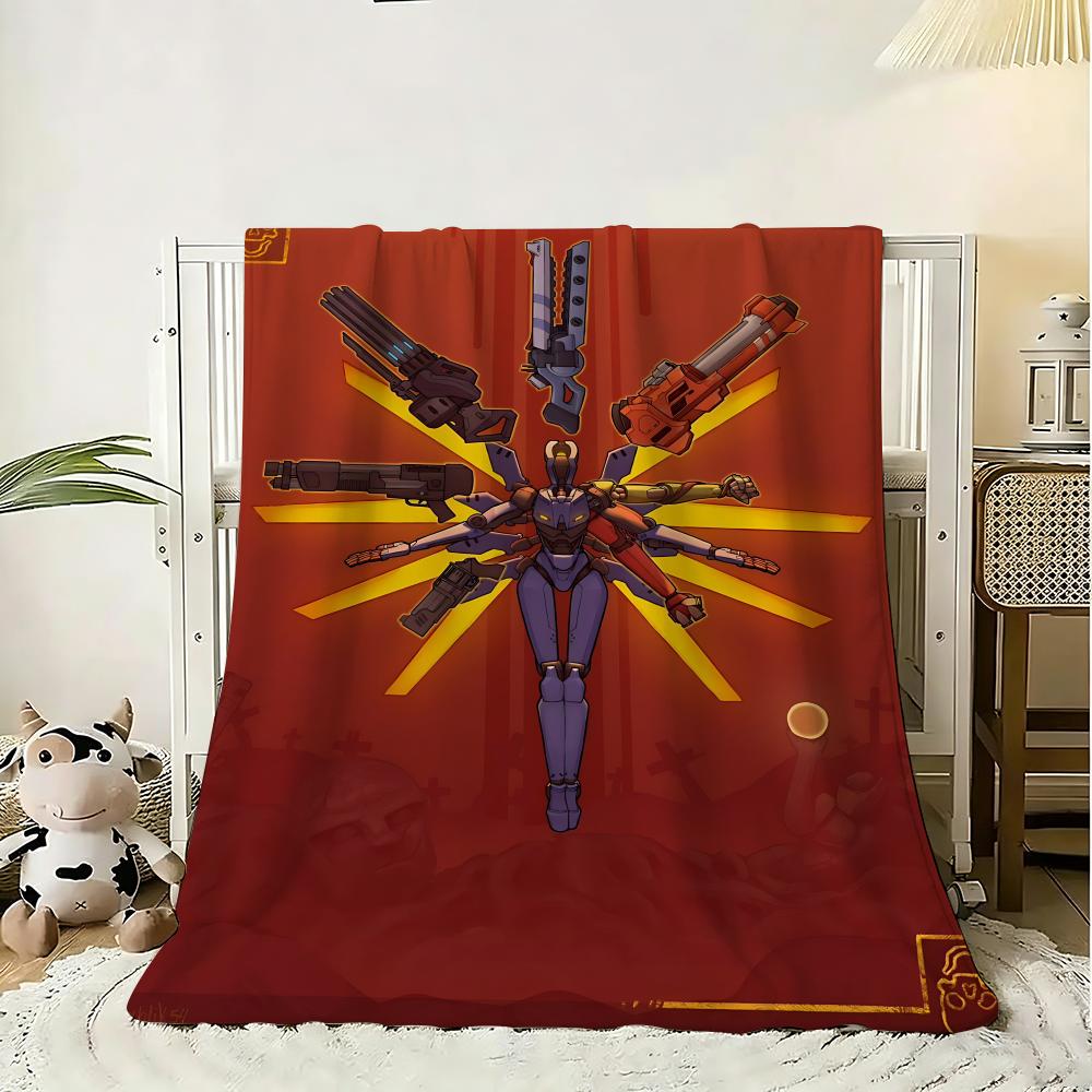 STEAM GAME ULTRAKILL Throw 240g Flannel Blanket Lightweight Soft Skin-friendly Summer Thin Throw Blanket