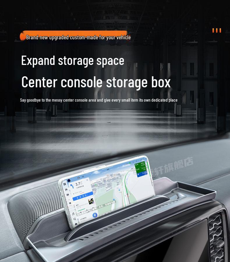 23-24 Ranger Dashboard Center Console Storage Box & Phone Holder