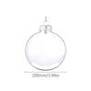 6/8/10 см пластиковый прозрачный рождественский шар домашнее рождественское вечернее украшение сделай сам прозрачный заполняемый подвесной кулон на елку украшение