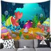 Подводный мир океан стиль гобелен настенный мультфильм тропические рыбы украшения гобелен домашний фон украшения