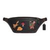 New Warren Cow Leather Shoulder Bag Crossbody Bag Fanny Pack Large Size Unisex Mahogany CC122-QBUQ5