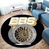 BBS Round Area Rug,Carpet Rug for Living Room Bedroom Sofa Playroom Decor,Non-slip Floor Mat