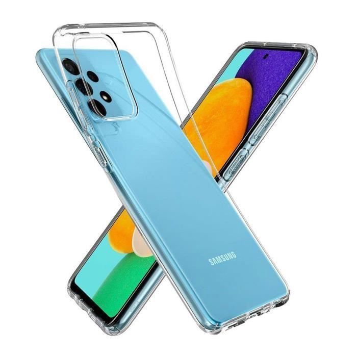 Coque pour Samsung A52 4G/5G Protection Renforcée Haute Qualité Silicone Transparente