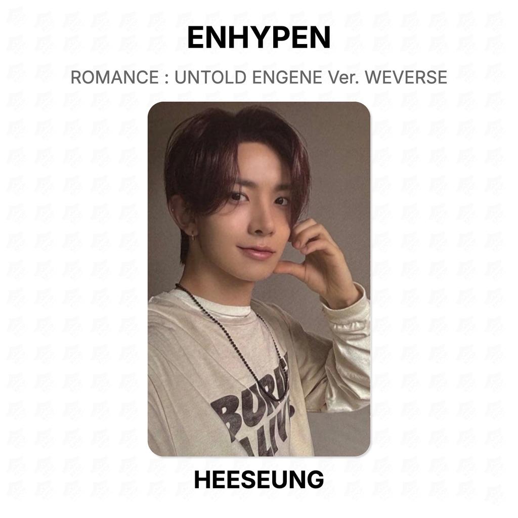 ENHYPEN РОМАНТИКА : Нерассказанная версия ENGENE. Официальная фотокарточка WEVERSE